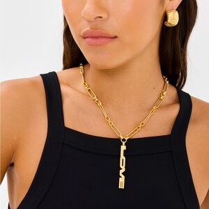 BRINKER + ELIZA Grand Gesture Love Necklace